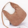 Faux Suede Bindle Bag – Sleek Leather Strap