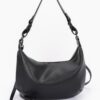 Faux Strap Shoulder Bag with Mixed Metal Hardware