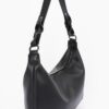 Faux Strap Shoulder Bag with Mixed Metal Hardware