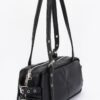 Faux Leather Sport Bag – Mixed Metal Hardware, Neutral Tones