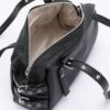 Faux Leather Sport Bag – Mixed Metal Hardware, Neutral Tones