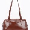 Faux Leather Sport Bag with Mixed-Metal Hardware