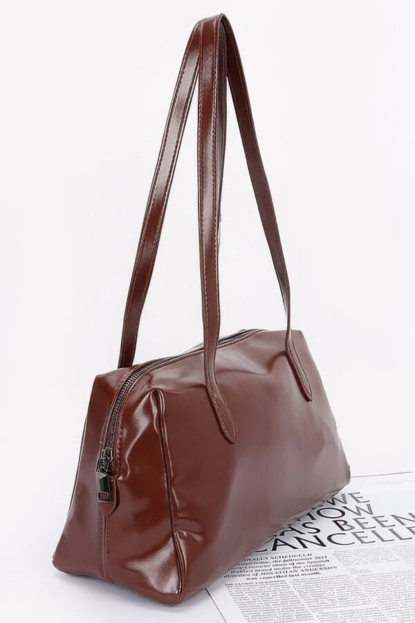 Faux Leather Sport Bag with Mixed-Metal Hardware