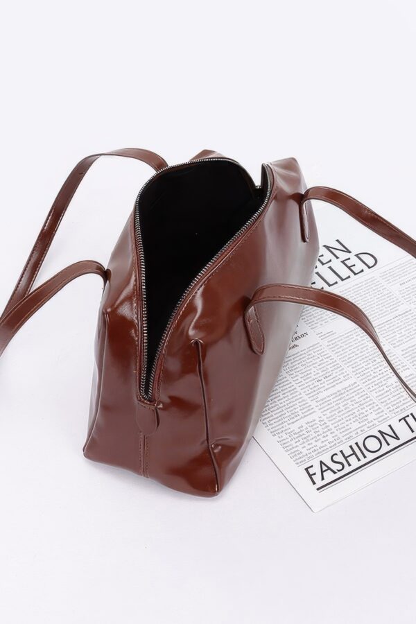 Faux Leather Sport Bag with Mixed-Metal Hardware