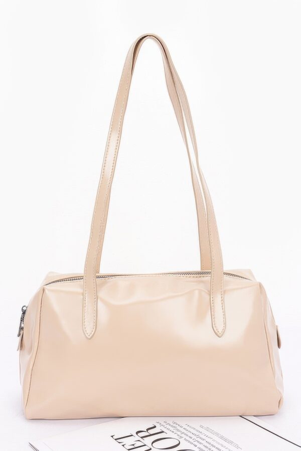Faux Leather Sport Bag with Mixed-Metal Hardware