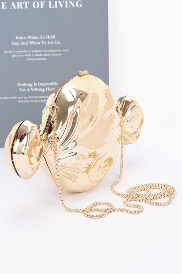 Acrylic Case Bag – Chain Strap Clutch in Gold or Silver