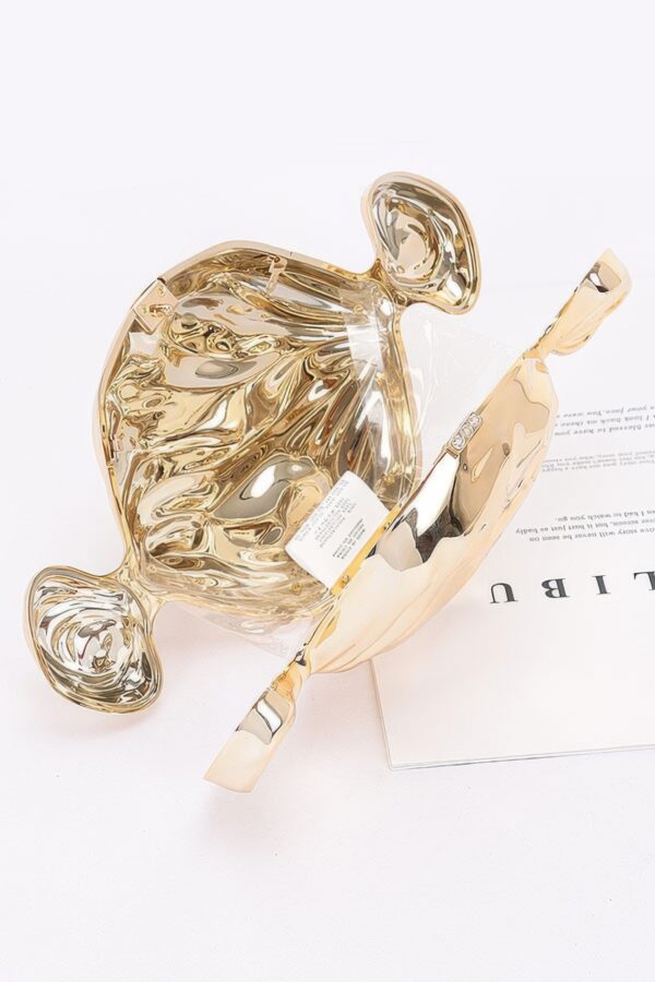 Acrylic Case Bag – Chain Strap Clutch in Gold or Silver