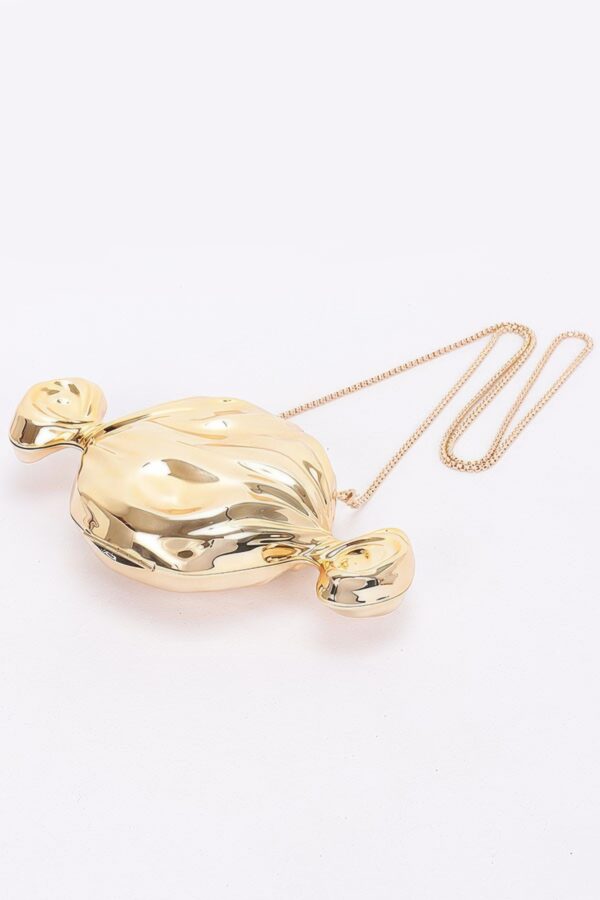 Acrylic Case Bag – Chain Strap Clutch in Gold or Silver