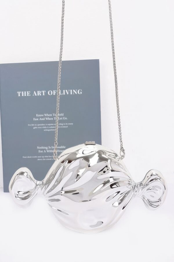 Acrylic Case Bag – Chain Strap Clutch in Gold or Silver