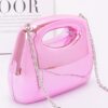 Acrylic Case Bag with Hidden Door – Green or Pink
