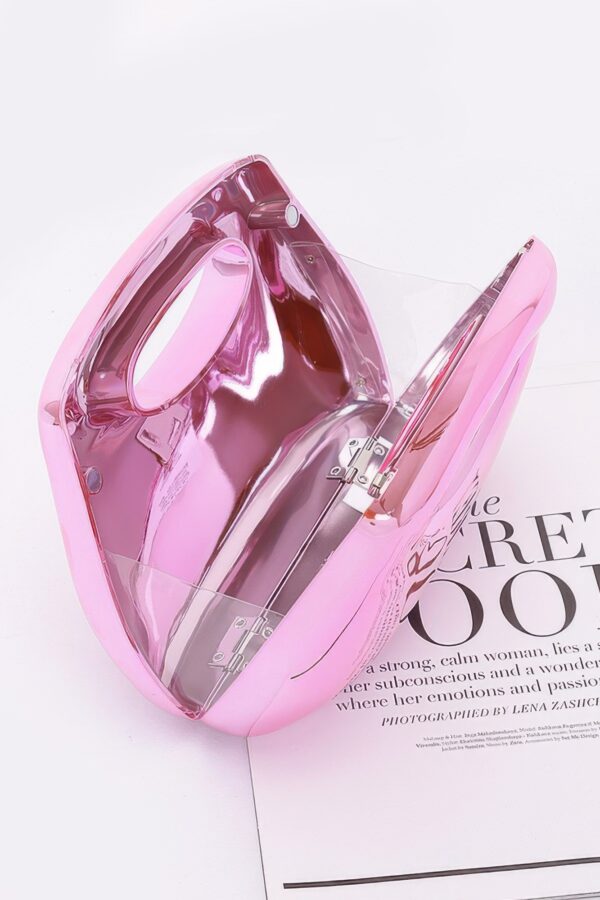 Acrylic Case Bag with Hidden Door – Green or Pink