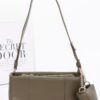 Quilted Faux Leather Shoulder Bag with Airpod Bag
