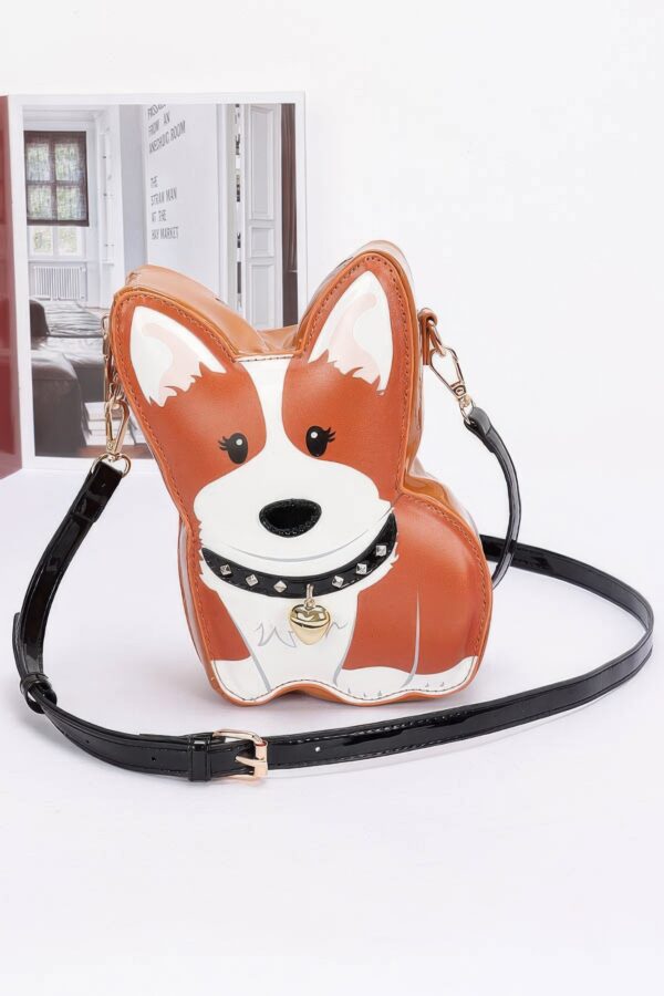 Puppy Novelty Crossbody Bag – Camel Dog Design