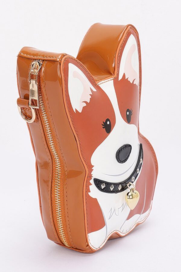 Puppy Novelty Crossbody Bag – Camel Dog Design