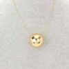 Round CCB Ball Necklace – 18in Chain, Gold or Silver
