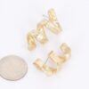 Gold-Plated Spiral Earrings – Modern Swirl Drop
