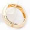 Metal Spring-Hinge Bangle – Polished Gold