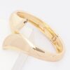 Gold-Plated Spring-Hinge Bangle – Minimalist Metal Bracelet