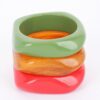 Resin Bangle 3-Pack – Multicolor Stackable Set