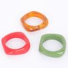 Resin Bangle 3-Pack – Multicolor Stackable Set