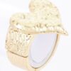 Gold-Plated Alloy Stretch Bracelet – Minimalist Cast Design