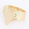 Gold-Plated Alloy Stretch Bracelet – Minimalist Cast Design