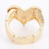 Gold-Plated Alloy Stretch Bracelet – Minimalist Cast Design