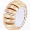 Alloy Casting Stretch Bracelet – Matte Gold Finish