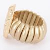 Gold Alloy Stretch Bracelet with Circular Motif