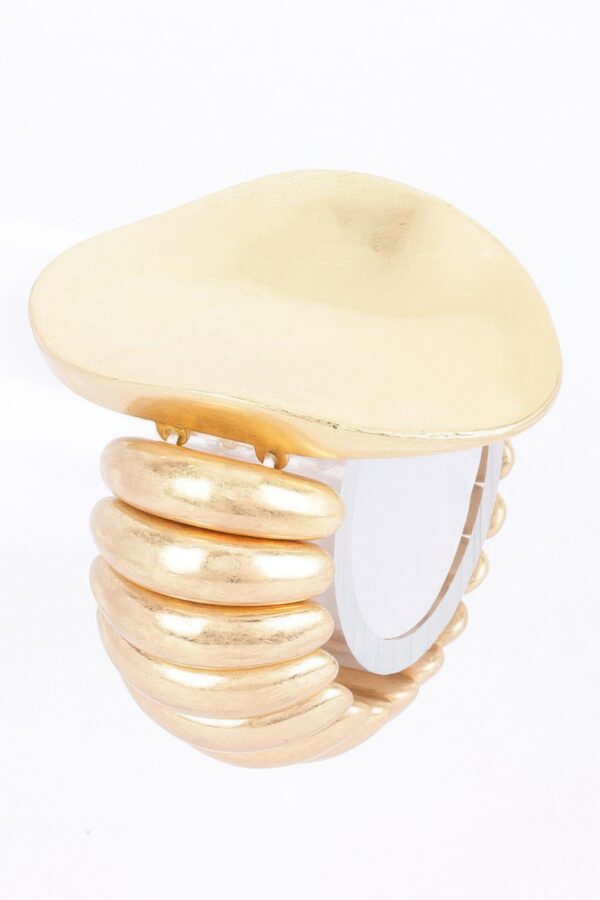 Alloy Casting Stretch Bracelet – Polished Gold