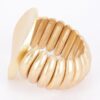 Alloy Casting Stretch Bracelet – Polished Gold