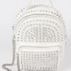 Studded Backpack with Chain Zipper – Polyurethane