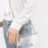Transparent Flap Crossbody Bag with Metal Flap