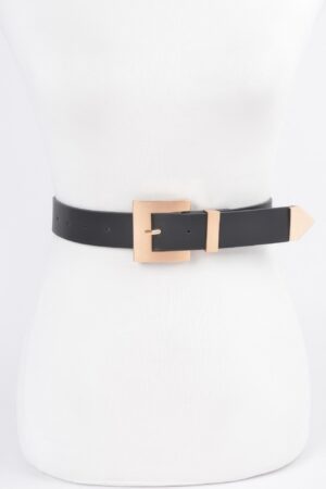 Classic Big Buckle Belt – Polyurethane Oversized Buckle