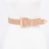 Classic Big Buckle Belt – Polyurethane Oversized Buckle
