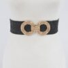 Stretch Straw Belt with Metal OO Buckle – Plus Size