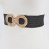 Stretch Straw Belt with Metal OO Buckle – Plus Size