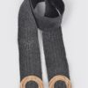 Stretch Straw Belt with Metal OO Buckle – Plus Size