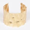 Hammered Metal Cuff – Gold Tone