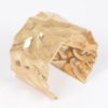 Hammered Metal Cuff – Gold Tone