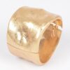 Cast Metal Spring Hinge Cuff – High-Polish Gold