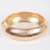 Textured Metal Bangle Bracelet – Gold and Silver