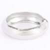 Textured Metal Bangle Bracelet – Gold and Silver
