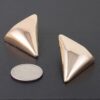 Triangular Stud Earrings – Modern Geometric in Gold or Silver