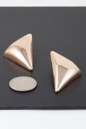 Triangular Stud Earrings – Modern Geometric in Gold or Silver
