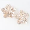 Falling Maple Leaf Gold Drop Earrings – 3 x 3 in