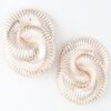 Interweaved Infinity Loop Earrings – Polished Gold