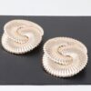 Interweaved Infinity Loop Earrings – Polished Gold