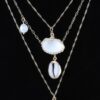 Under the Sea Charm Chain Necklace – Seashells, Gold Cream