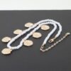 Clamshell Pearl Necklace with Shell Charm – Gold Cream